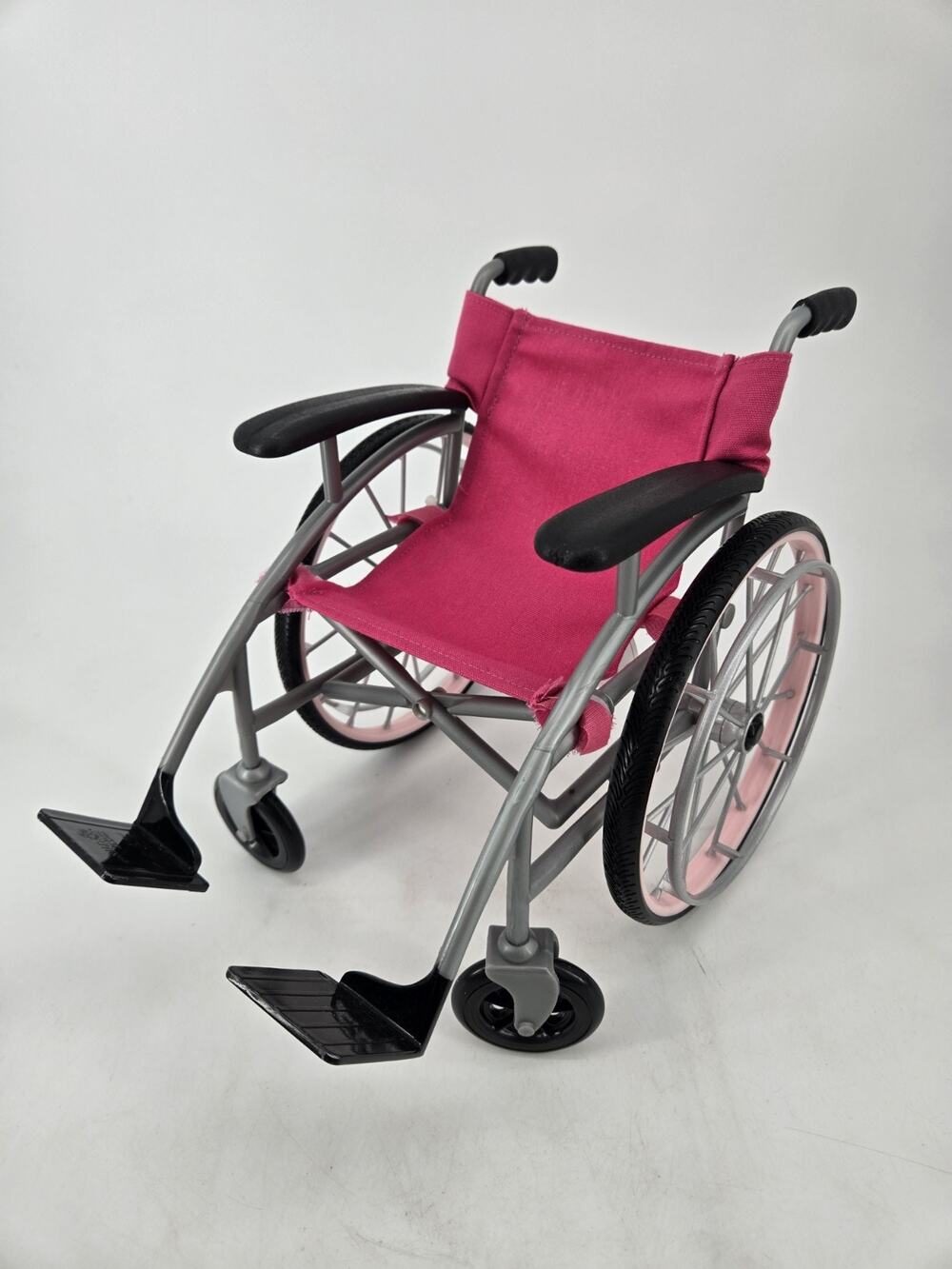 Our Generation Doll Wheelchair Pink Silver Fits 18" American Girl Battat Toy
